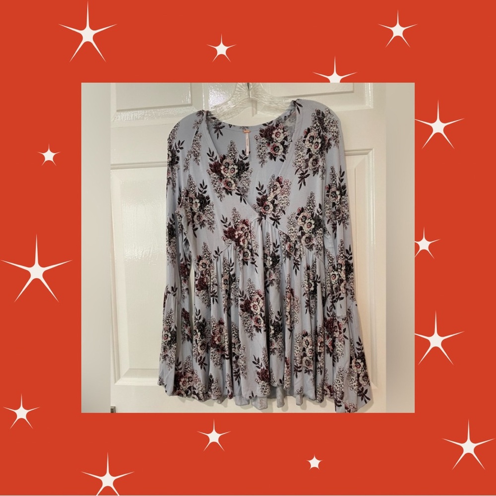 Free People Speakeasy Printed Top